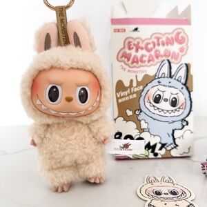 🚫SOLD🚫 Pop Mart The Monsters Labubu Exciting Macaron Pendant Blind Box Soy Milk